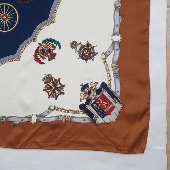 Carriage Silky Satin Square Scarf 30" x 31" Multicolor - Picture 13 of 15